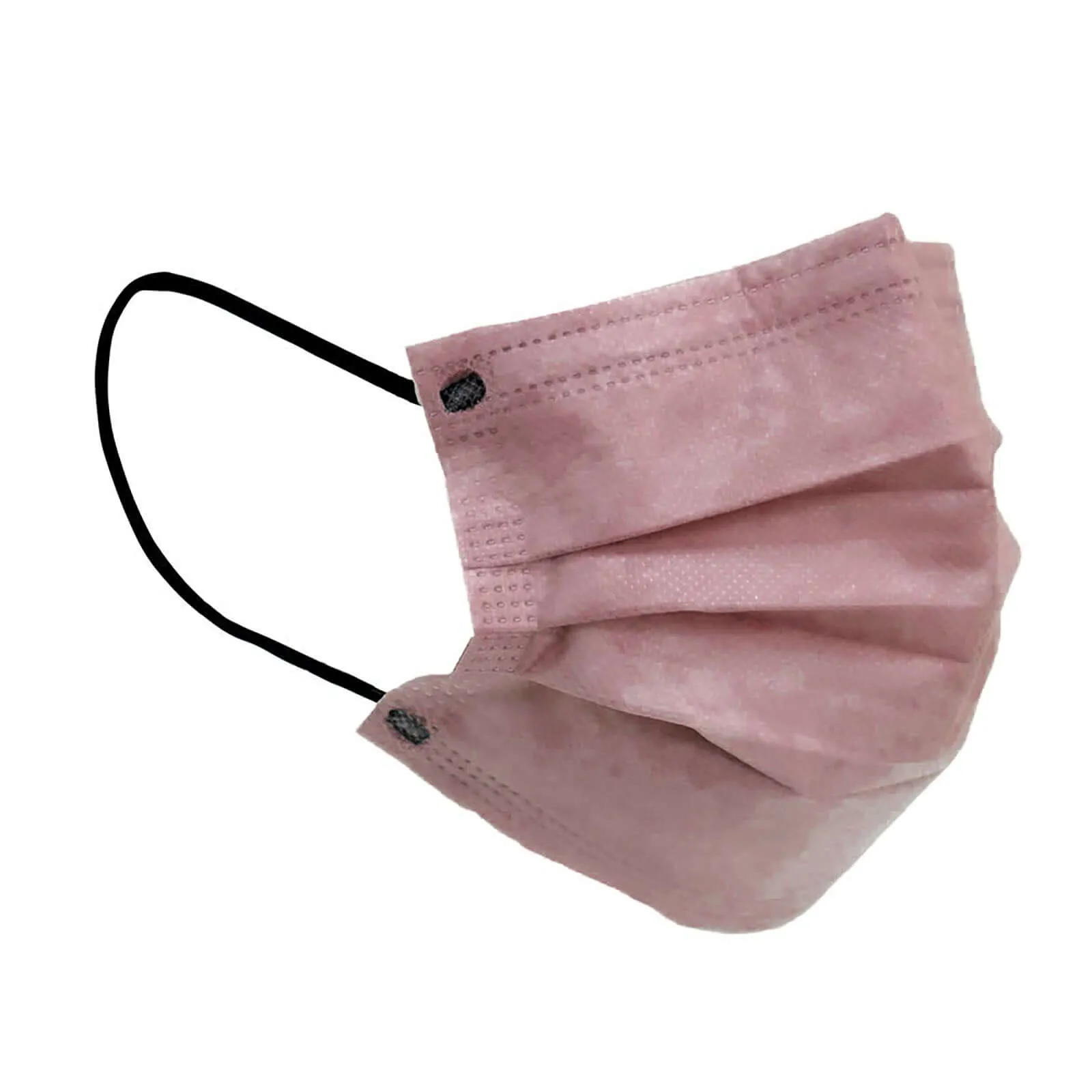 10 Pack 3 Ply Dusty Rose Disposable Face Mask Non Woven Mask with Ear Loop - Clearance SALE