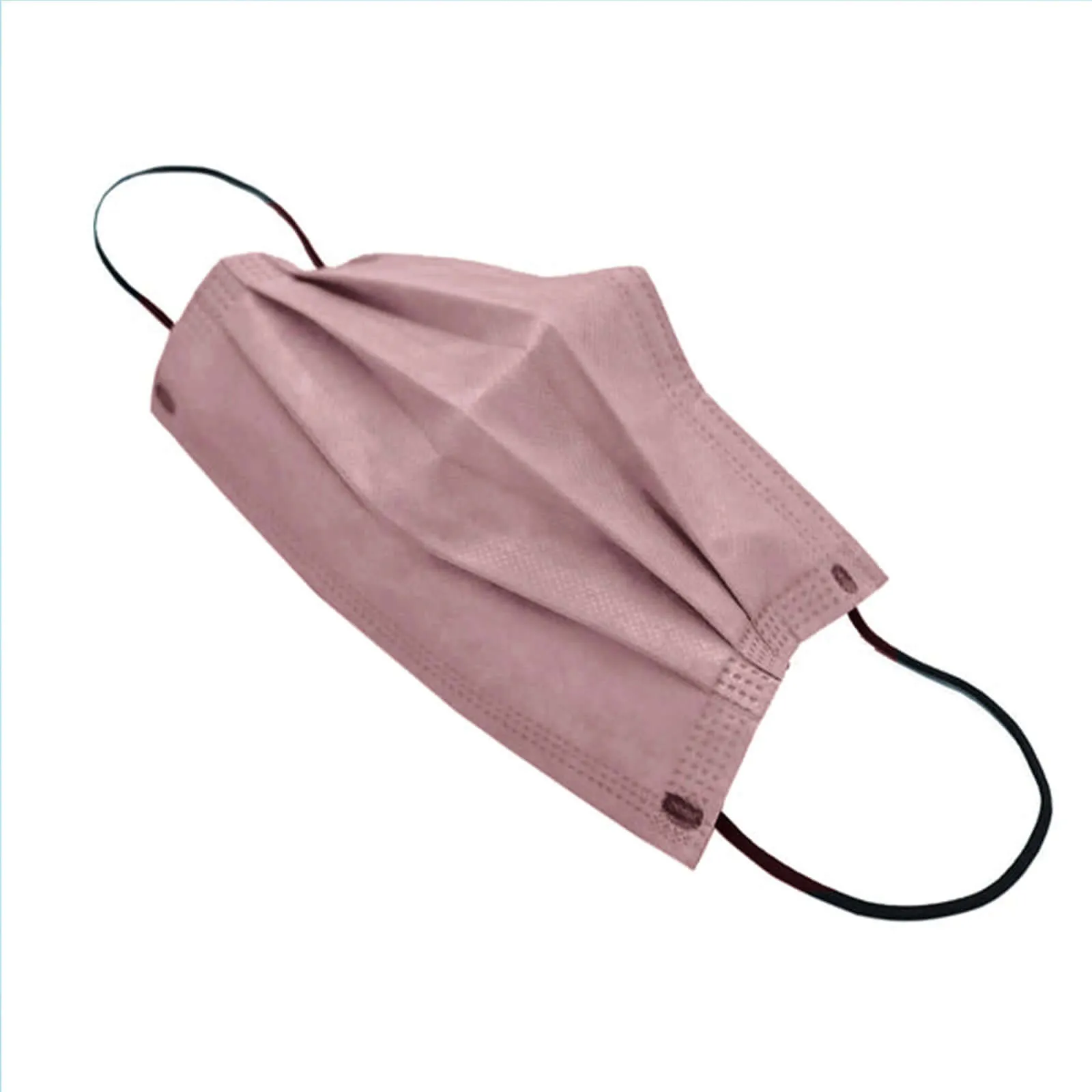 10 Pack 3 Ply Dusty Rose Disposable Face Mask Non Woven Mask with Ear Loop - Clearance SALE