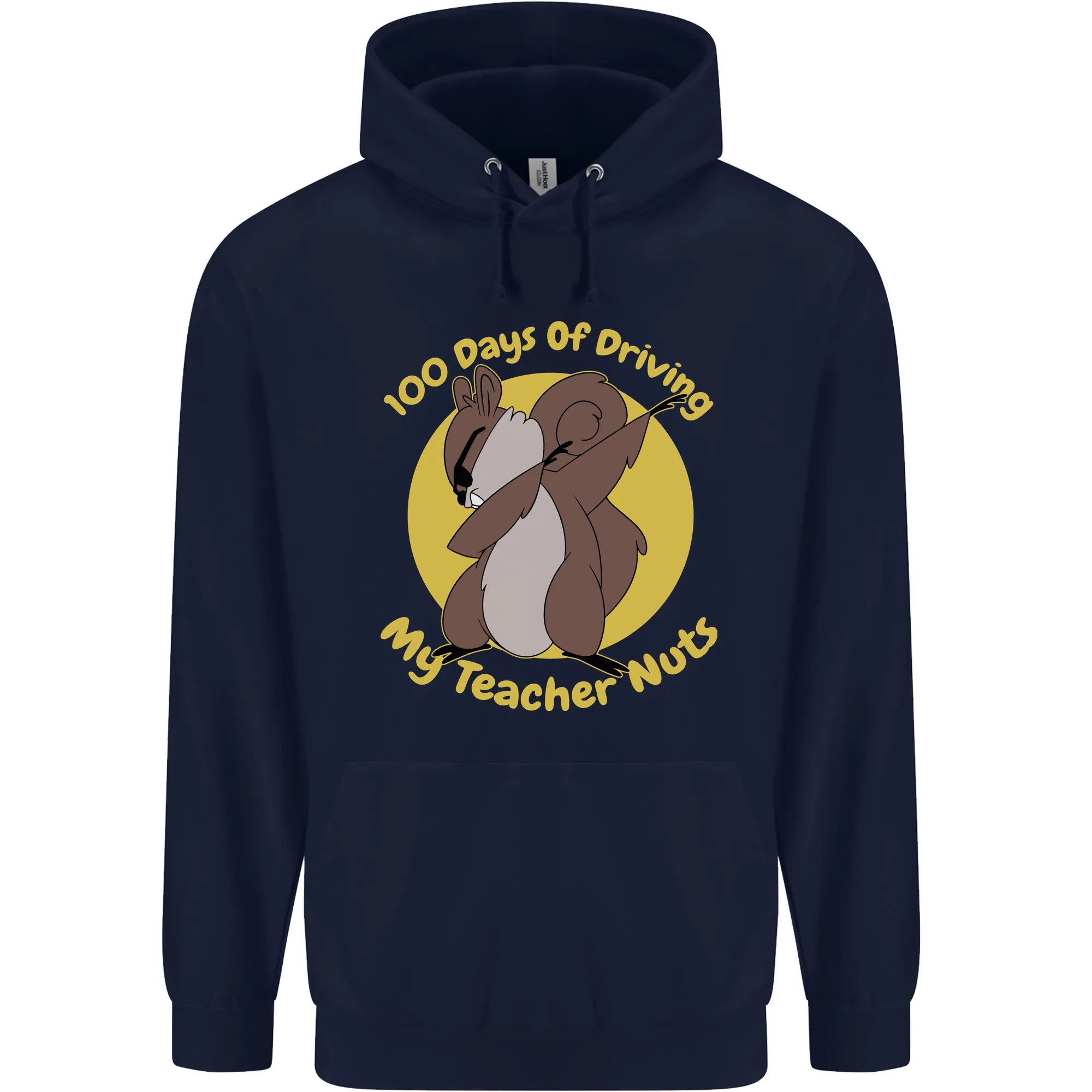 100 Days of Driving My Teacher Nuts Mens 80% Cotton Hoodie