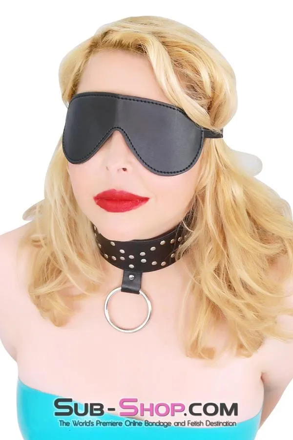 4718RS      Studded Submissive Collar with Leash Set - LAST CHANCE - Final Closeout!