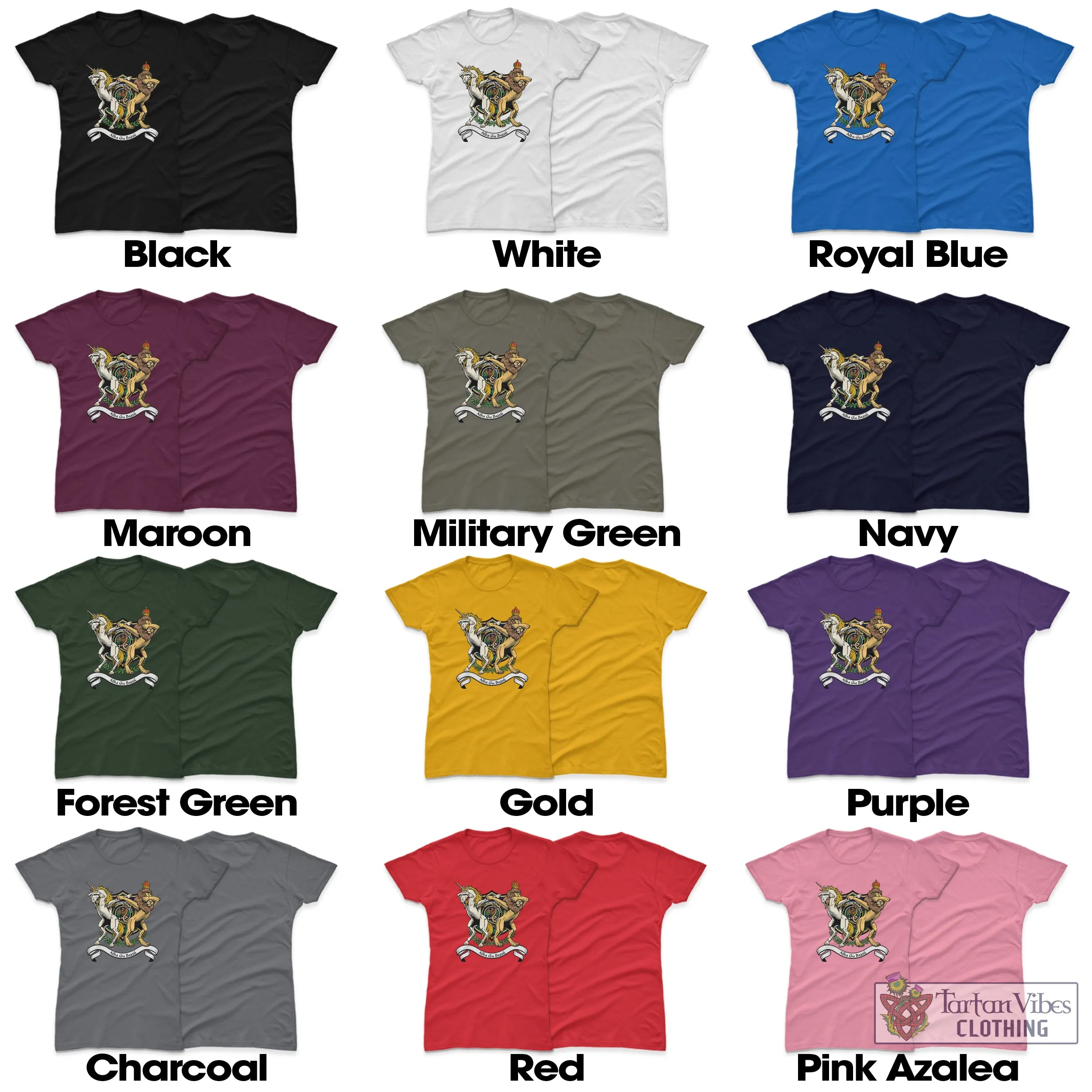 Abercrombie Family Crest Cotton Women's T-Shirt with Scotland Royal Coat Of Arm Funny Style