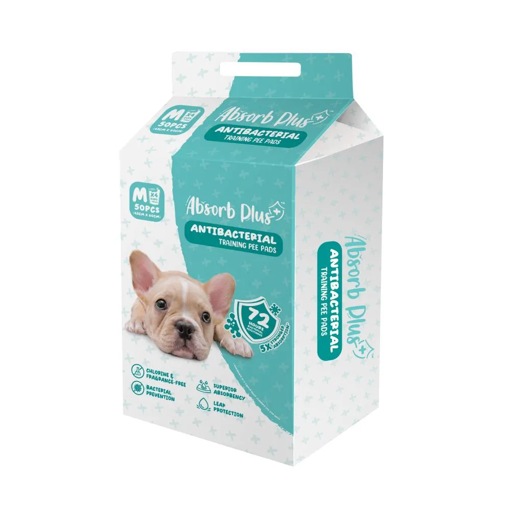 Absorb Plus Pet Sheets Antibacterial 45cm x 60cm - 50sheets