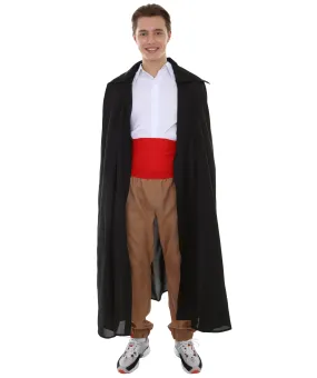 Adult Men's One Piece Hair Costume | Red,Black & Brown Cosplay Costume