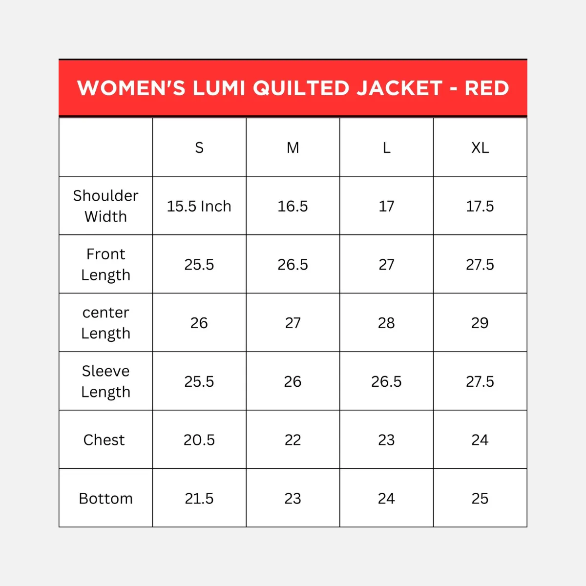 Adventure Worx Lumi Quilted Camping Women’s Jacket 5 degrees -Red