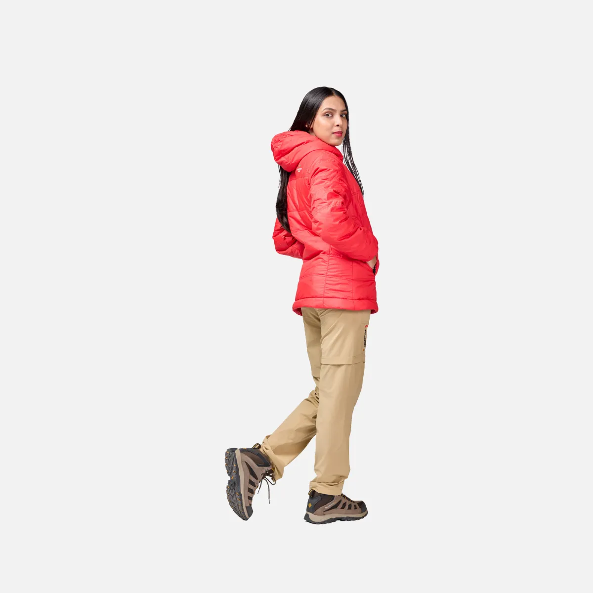 Adventure Worx Lumi Quilted Camping Women’s Jacket 5 degrees -Red