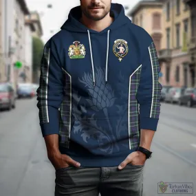 Allardice Tartan Hoodie with Family Crest and Scottish Thistle Vibes Sport Style