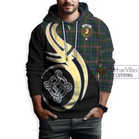 Allison Tartan Hoodie with Family Crest and Celtic Symbol Style