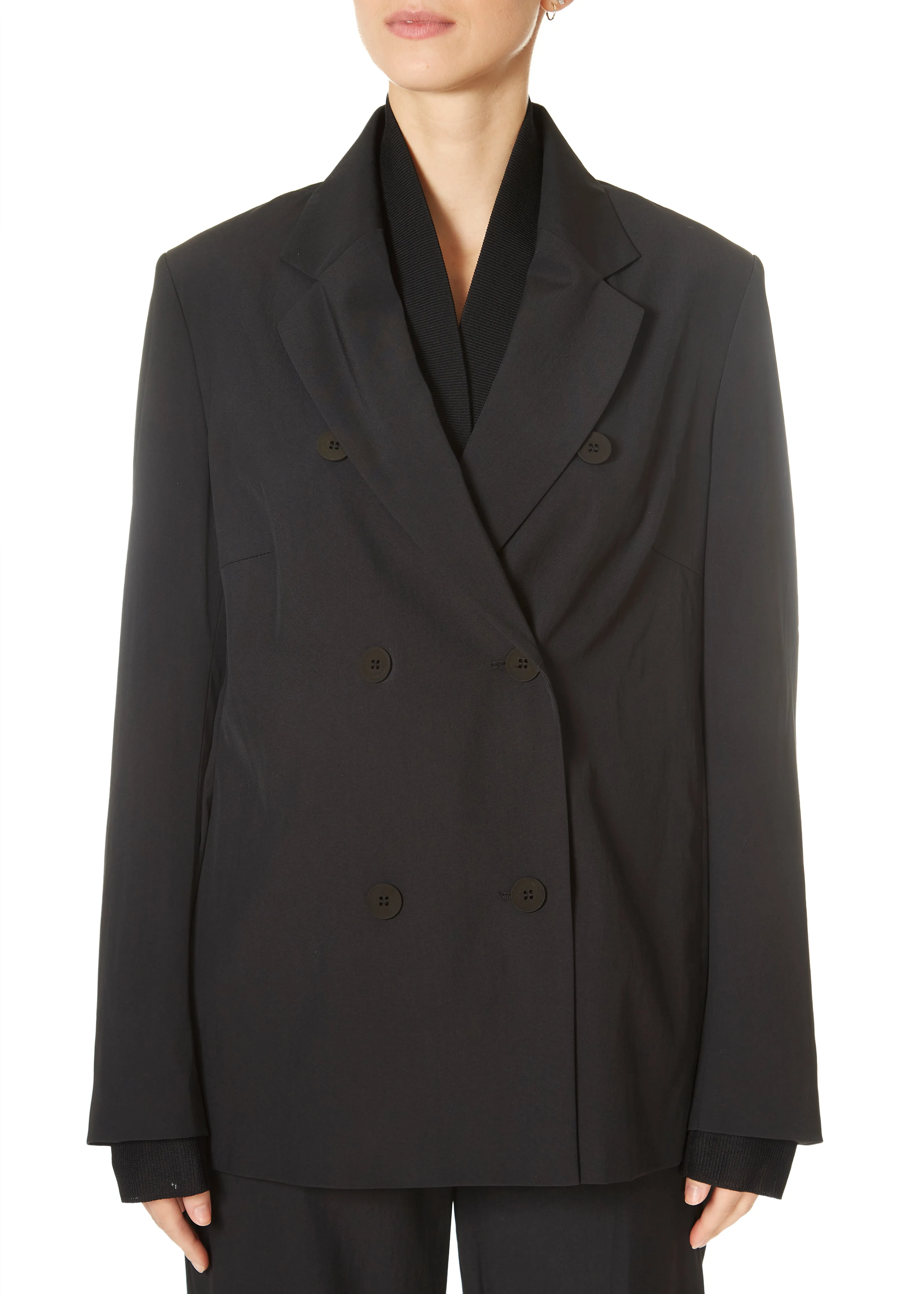 Annette Gortz Sena 'Black Wool Blend Blazer'