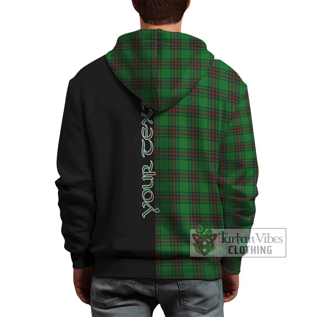 Anstruther Tartan Hoodie with Family Crest and Half Of Me Style