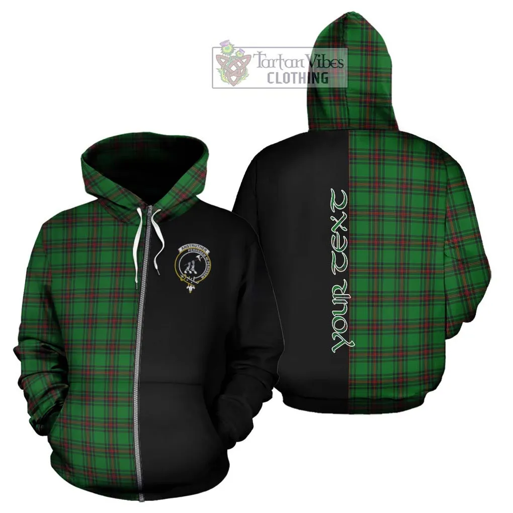 Anstruther Tartan Hoodie with Family Crest and Half Of Me Style