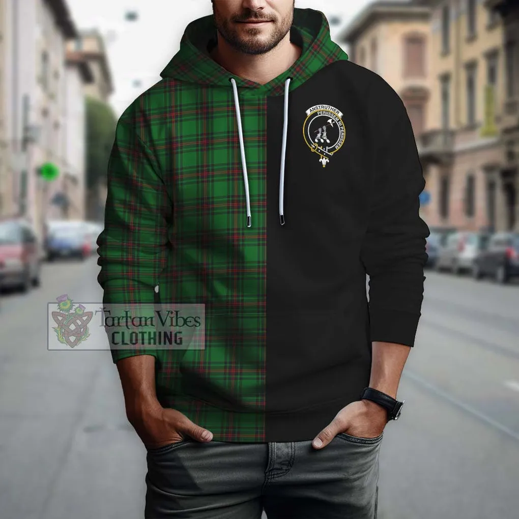 Anstruther Tartan Hoodie with Family Crest and Half Of Me Style