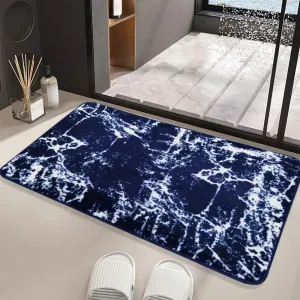 Anti-Slip Door Mat(319)-5406Blue Marble