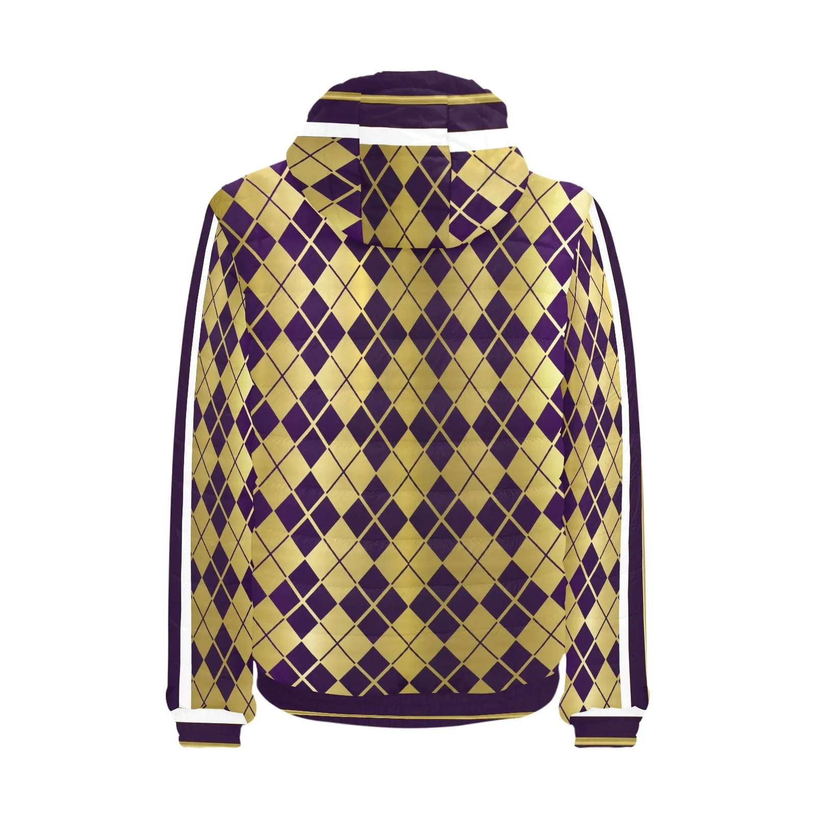 ARLEQUIN GRAPE PADDED HOODIE JACKET