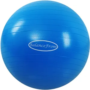 BalanceFrom Anti-Burst and Slip Resistant Exercise Ball Yoga Ball Fitness Ball Birthing Ball with Quick Pump, 2,000-Pound Capacity