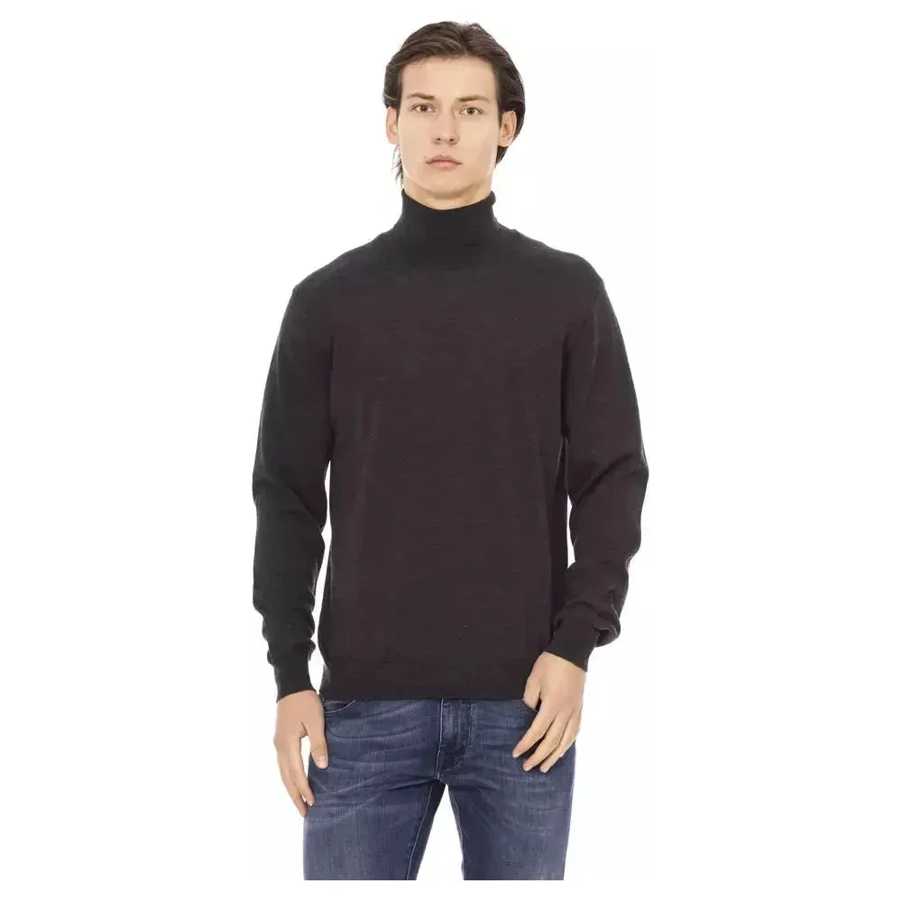 Baldinini Trend Brown Fabric Men Sweater