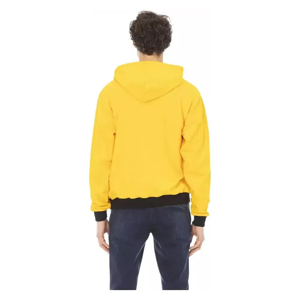 Baldinini Trend Yellow Cotton Men Hoodie