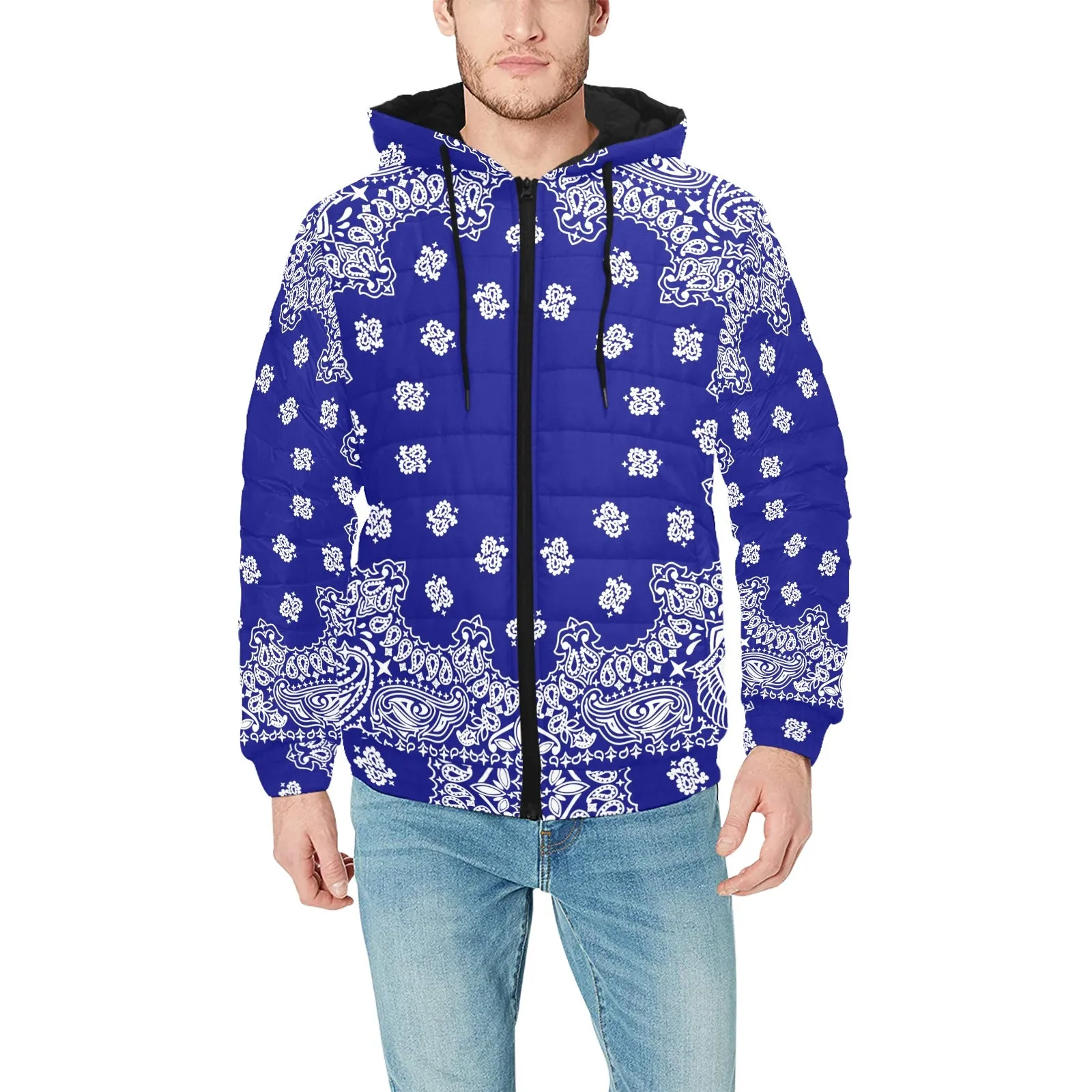 BANDANA Bs`UP PADDED HOODIE JACKET