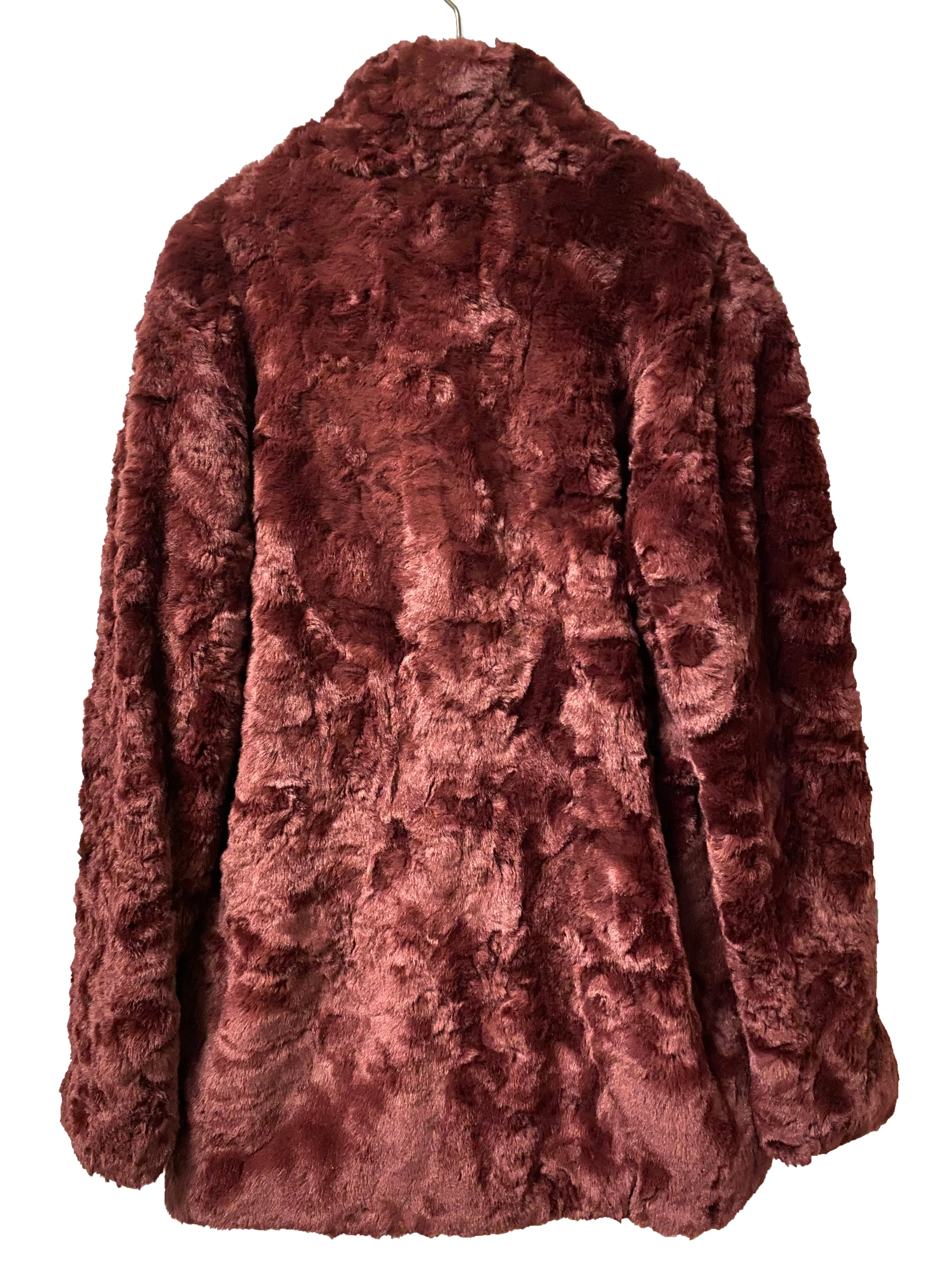 Beautiful Soft and Silky Finish Texture Fur-free Fur Coat