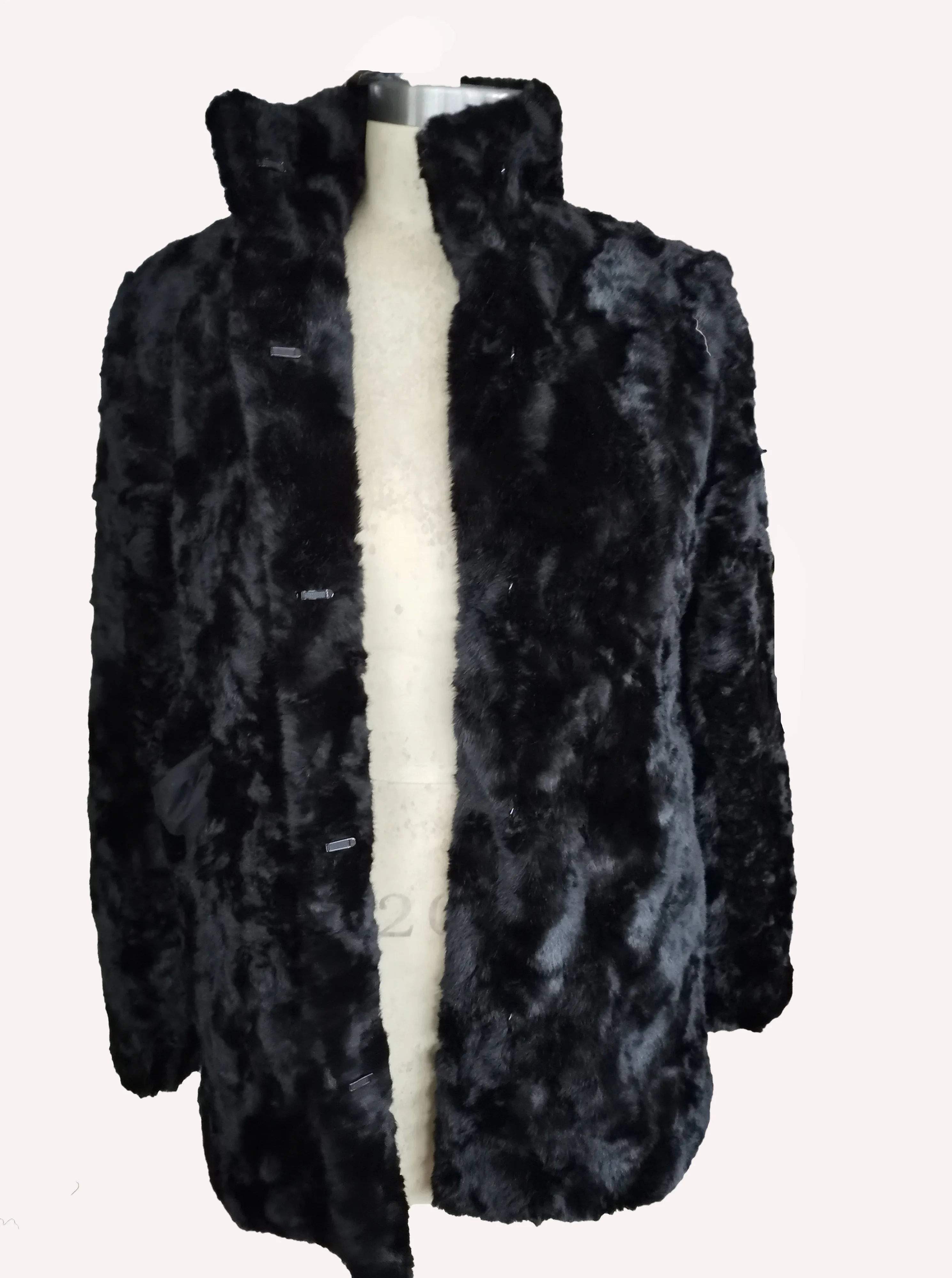 Beautiful Soft and Silky Finish Texture Fur-free Fur Coat