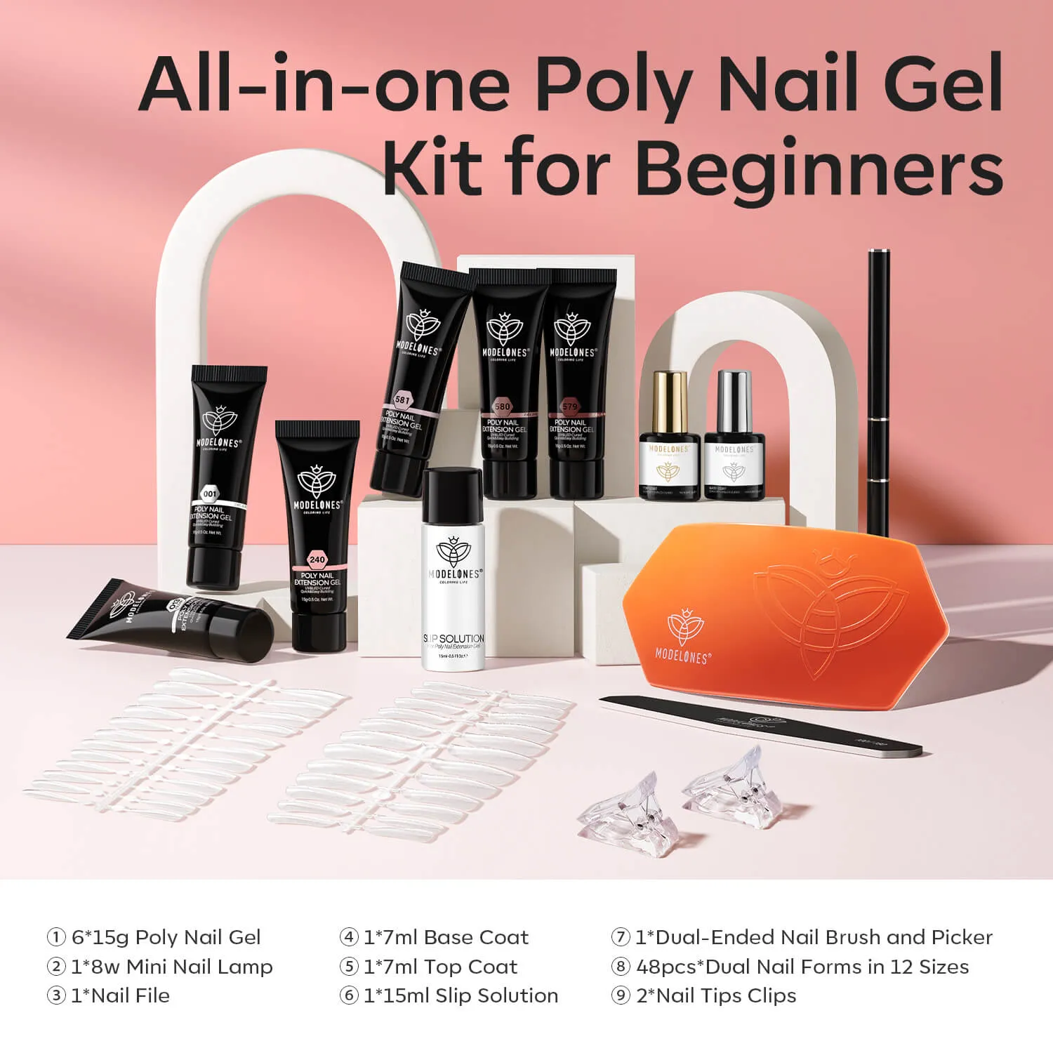 Berry Parfait - 6 Colors Poly Nail Gel Kit