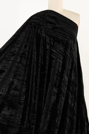 Black Onyx Crushed Velvet Knit