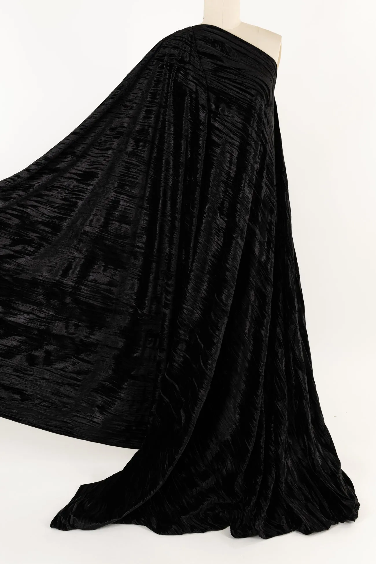 Black Onyx Crushed Velvet Knit