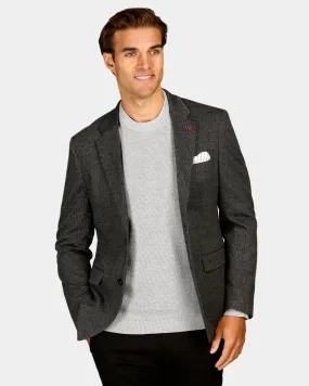 Brooksfield - Two Tone Knit Blazer Black