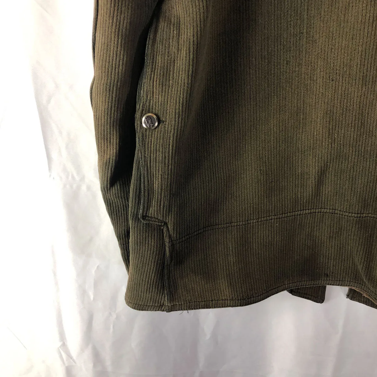 C1920 French La Biche Corduroy Work Hunting Jacket