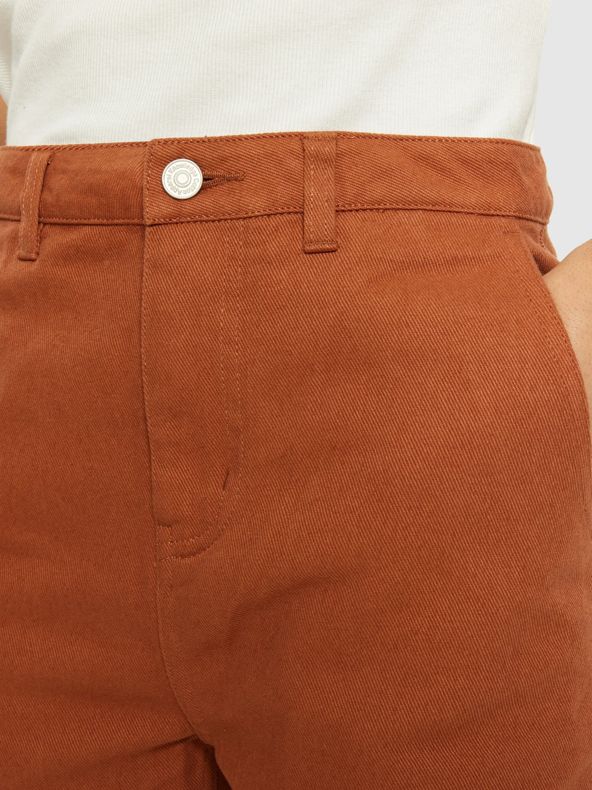 CALLA tapered mid-rise twill workwear pants - GOTS/Vegan - Mocha Bisque