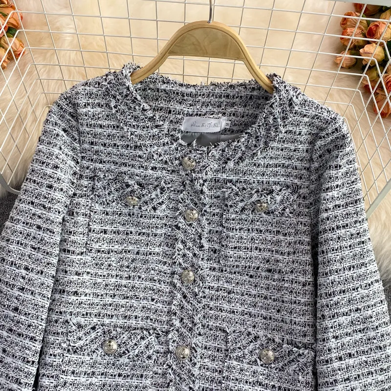 Celebrity xiaoxiangfeng tweed short coat  1661