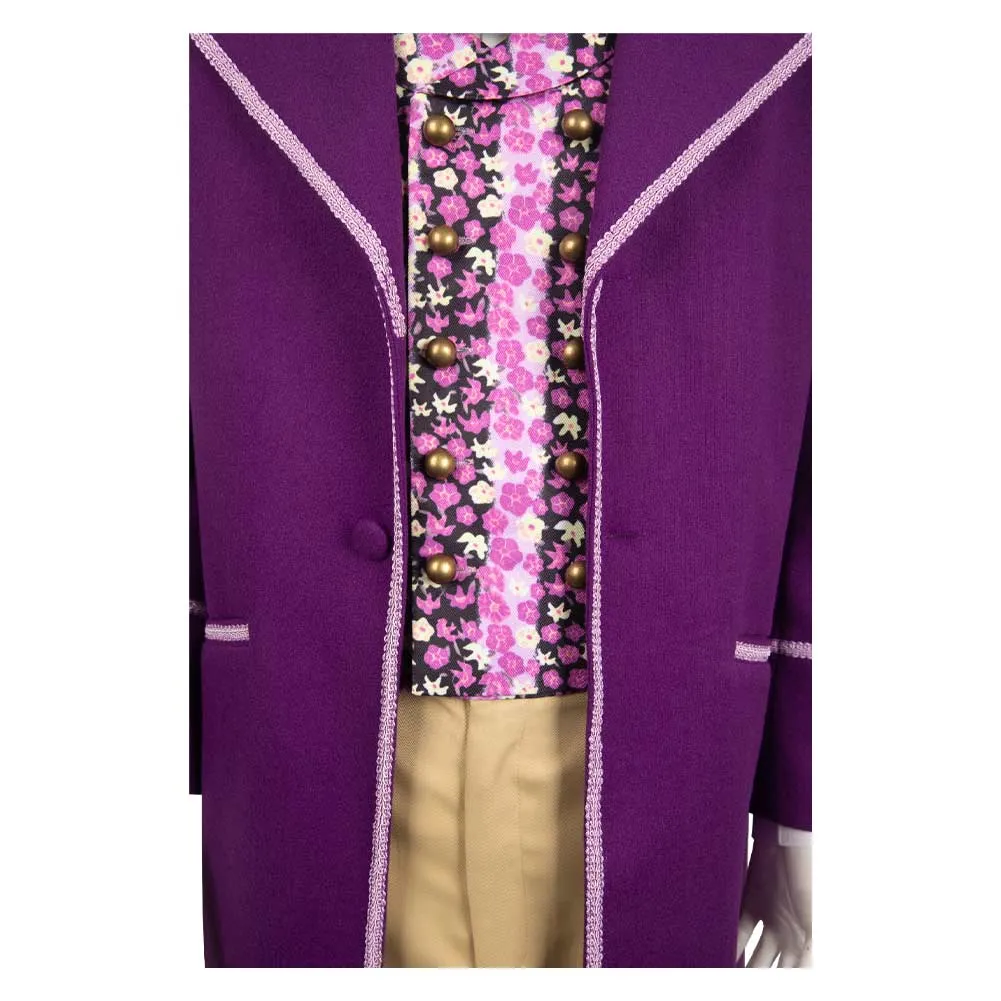 Charlie and the Chocolate Factory 1971 Willy Wonka Outfits Halloween Party Carnival Cosplay Costume