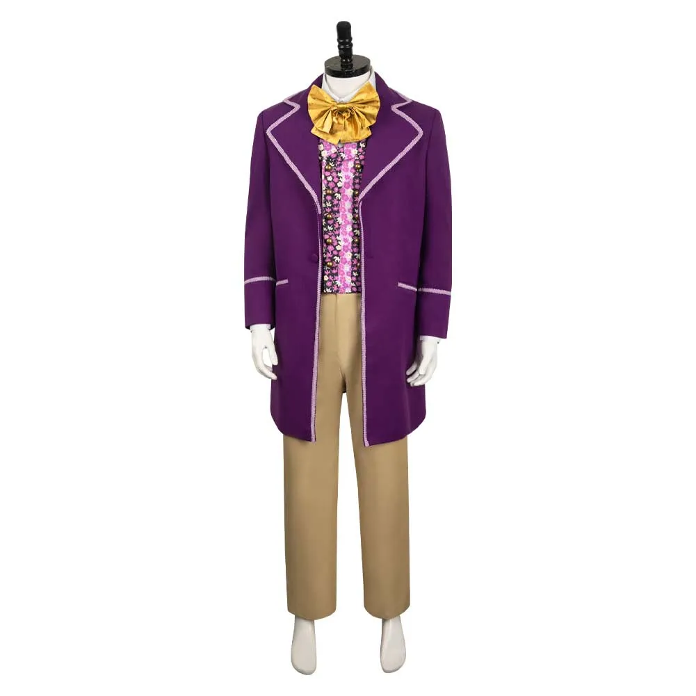 Charlie and the Chocolate Factory 1971 Willy Wonka Outfits Halloween Party Carnival Cosplay Costume