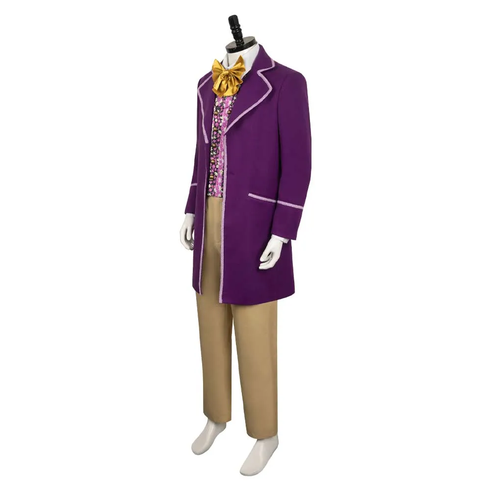 Charlie and the Chocolate Factory 1971 Willy Wonka Outfits Halloween Party Carnival Cosplay Costume