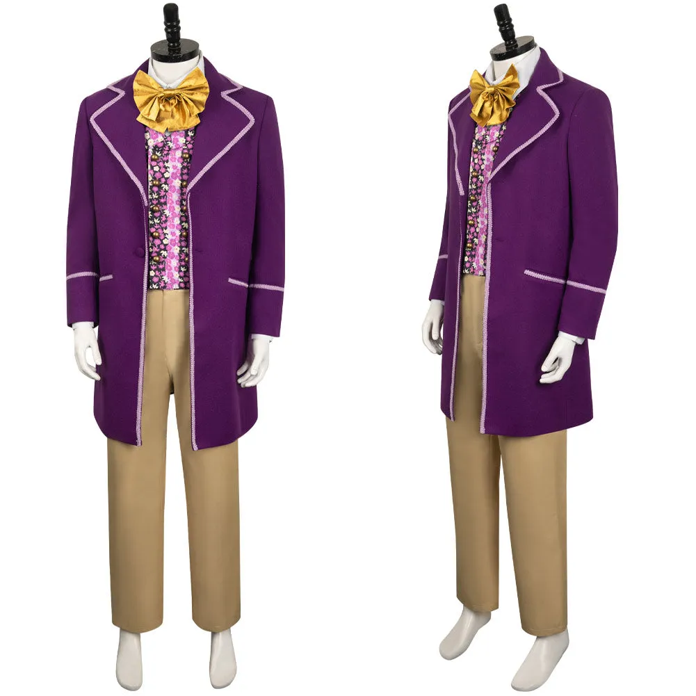 Charlie and the Chocolate Factory 1971 Willy Wonka Outfits Halloween Party Carnival Cosplay Costume