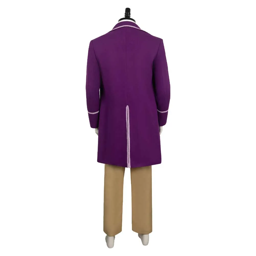 Charlie and the Chocolate Factory 1971 Willy Wonka Outfits Halloween Party Carnival Cosplay Costume