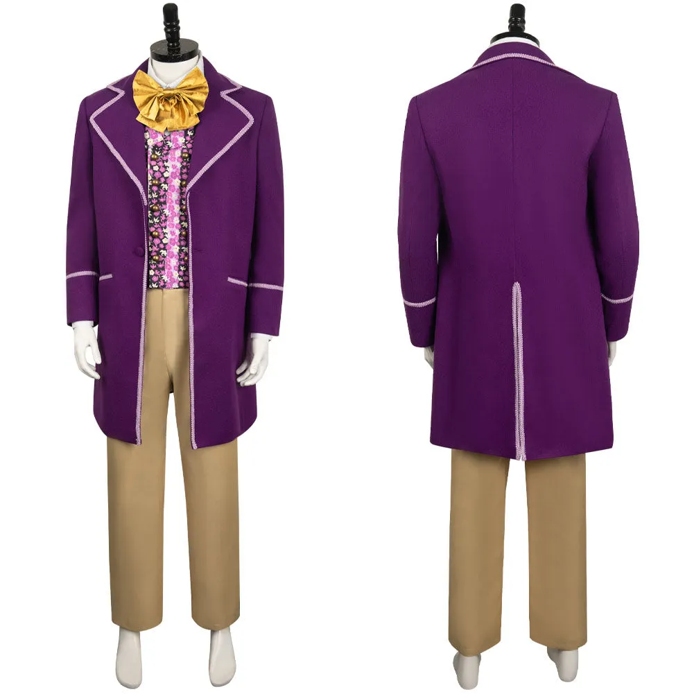 Charlie and the Chocolate Factory 1971 Willy Wonka Outfits Halloween Party Carnival Cosplay Costume