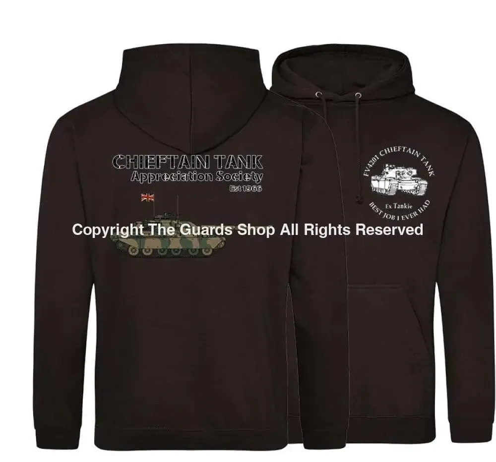 CHIEFTAIN TANK 'BEST JOB I EVER HAD' Double Side Printed Hoodie