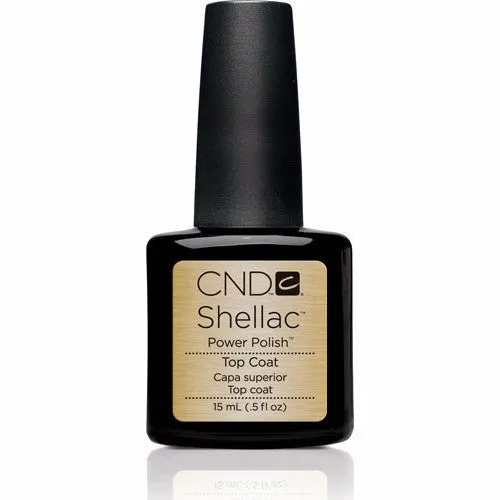 CND Shellac Gel Polish, 40403, UV Top Coat, 0.42oz (Pk: 12 pcs/box)