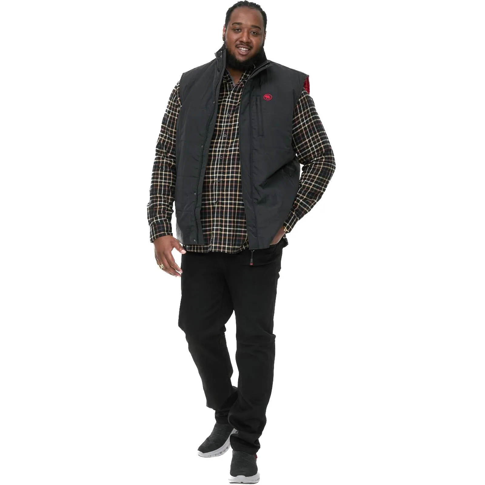 D555 Mens Felipe Big Tall Plus Size Padded Gilet Jacket