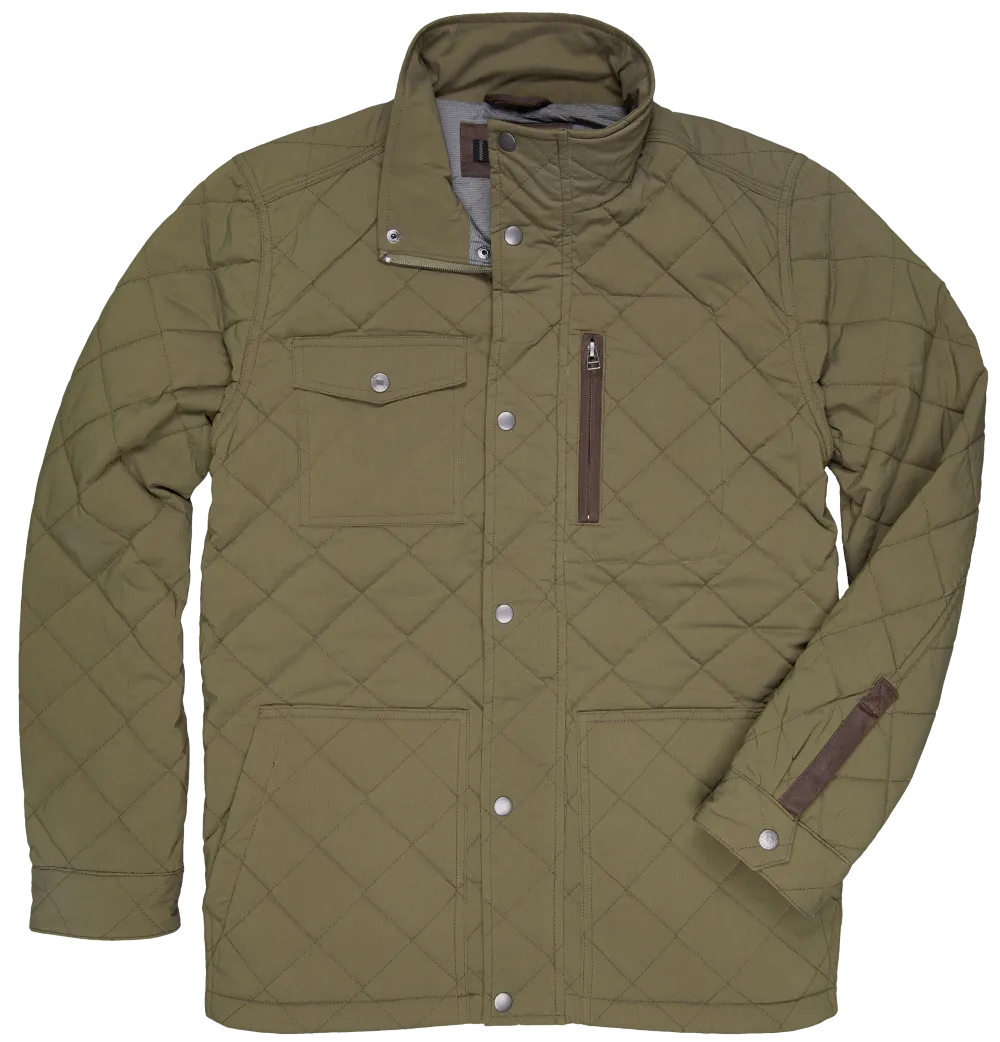 'Dakota Grizzly' Men's Thad Quilted Jacket - Beechnut