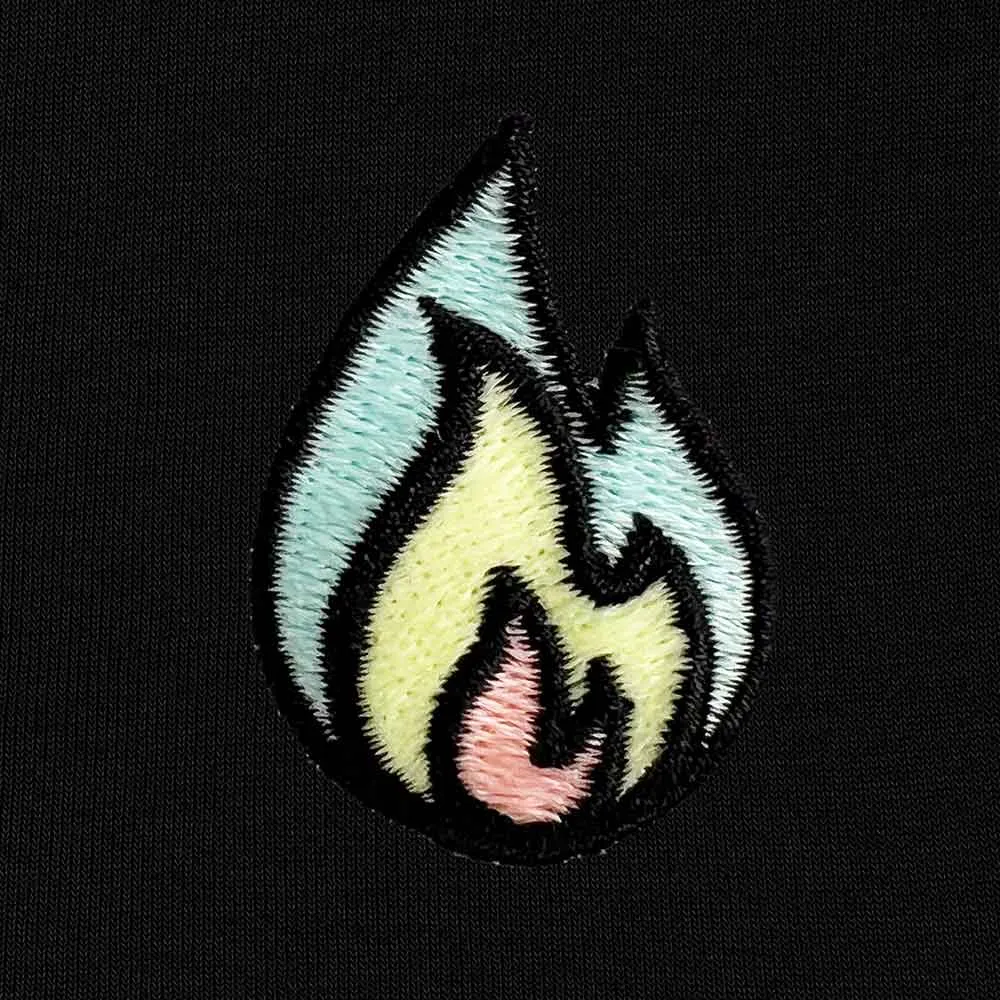 Dalix Fire Zip Hoodie (Glow in the Dark)