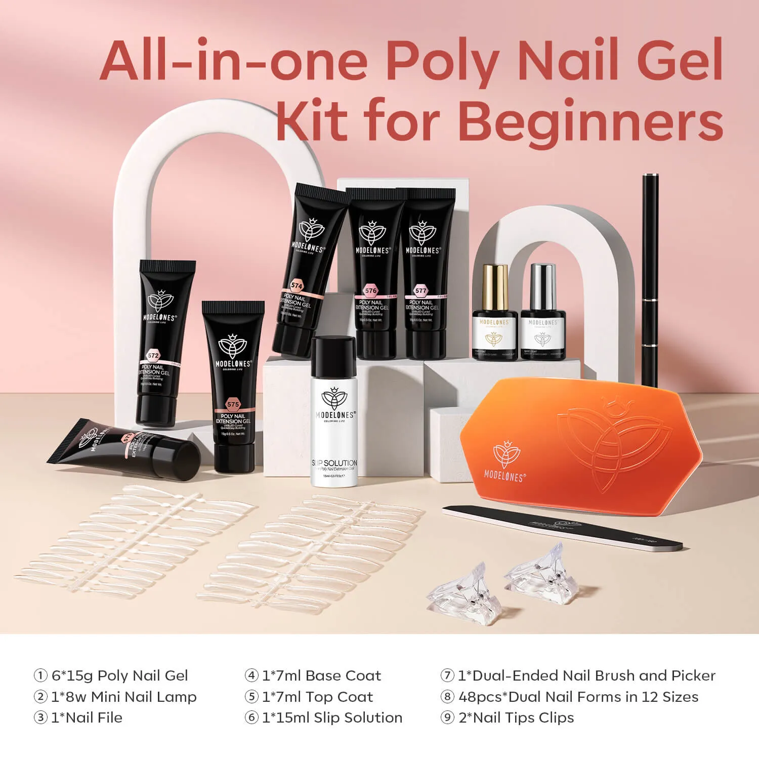 Delicate Love - 6 Colors Poly Nail Gel Kit