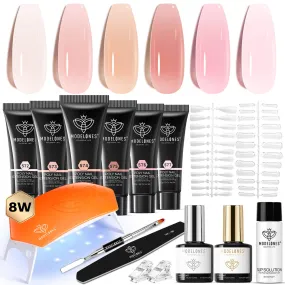 Delicate Love - 6 Colors Poly Nail Gel Kit