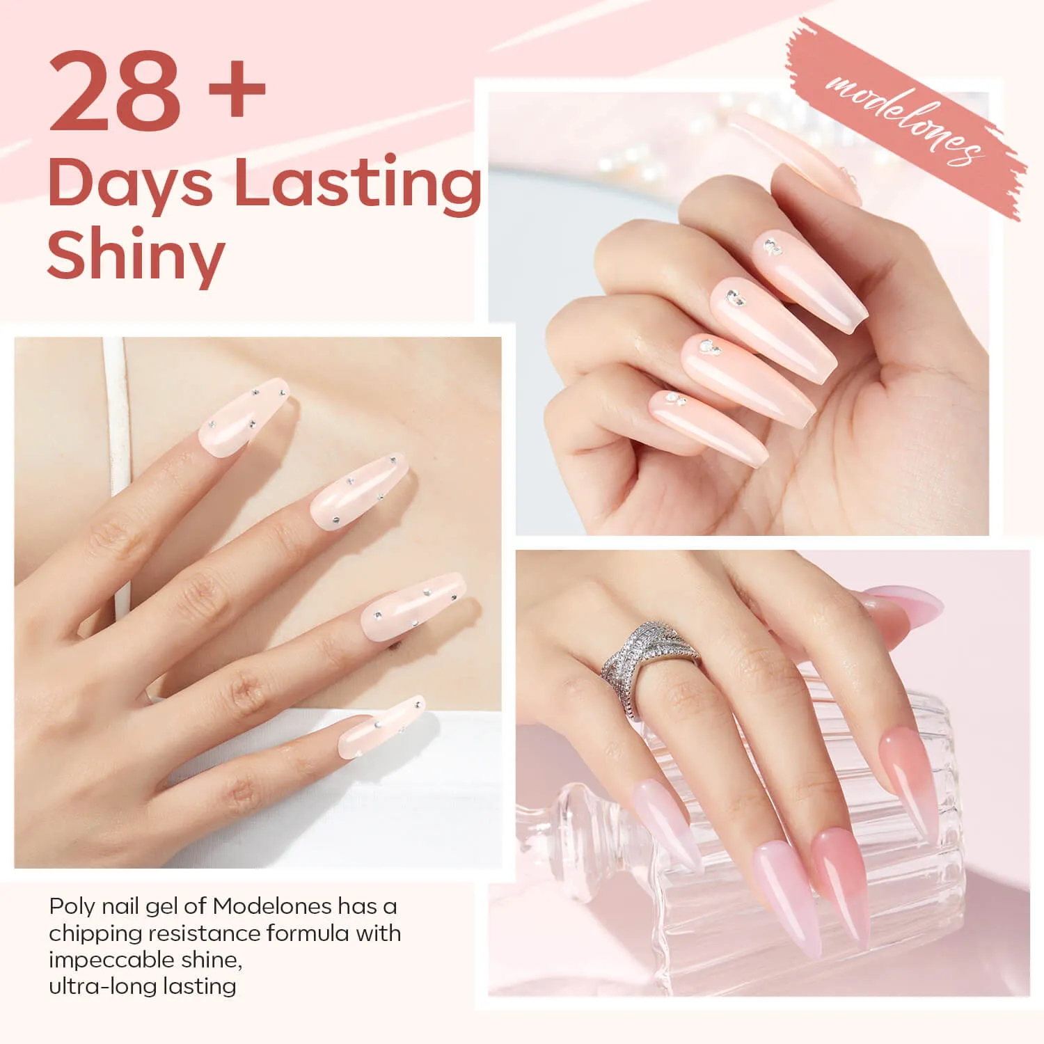 Delicate Love - 6 Colors Poly Nail Gel Kit