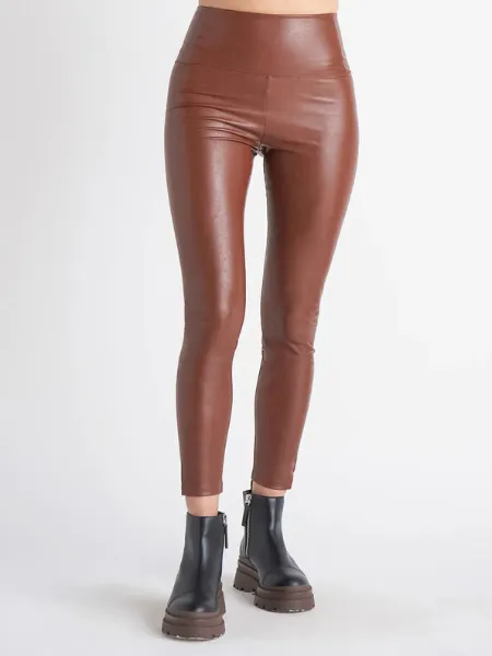 Dex High Waisted Faux Leather Legging