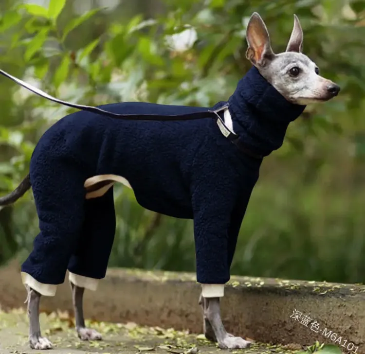 Dog Warm Winter Onesie Coat  Supersnug Turtleneck thick warm Fleece 5 sizes 7 Colours