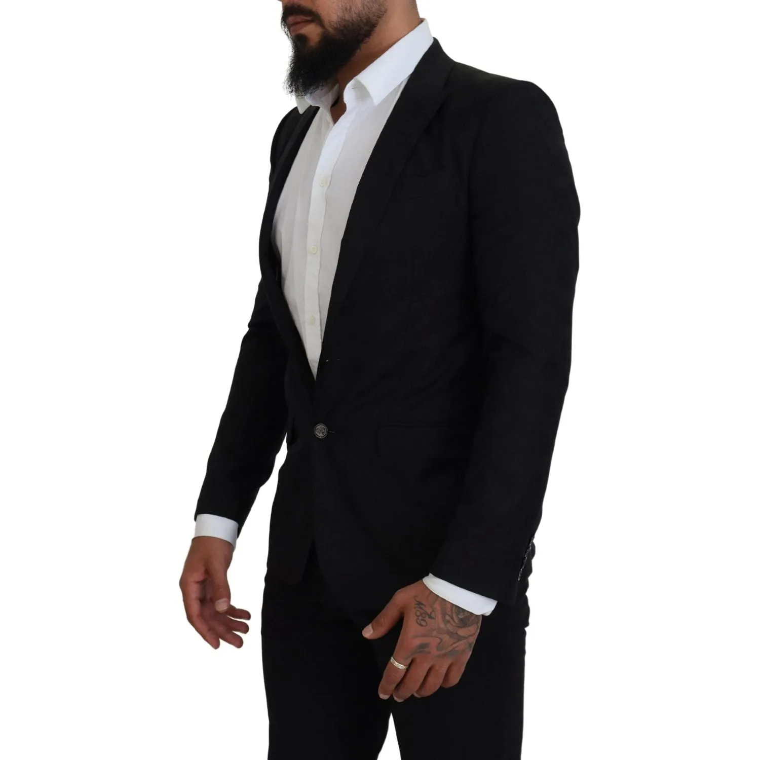 Dolce & Gabbana Elegant Martini Style Black Formal Blazer