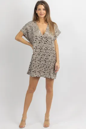 DOVE FROSTED MINI DRESS