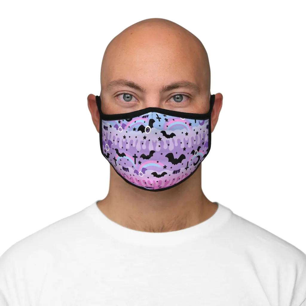 Dripping Sky Fitted Polyester Face Mask