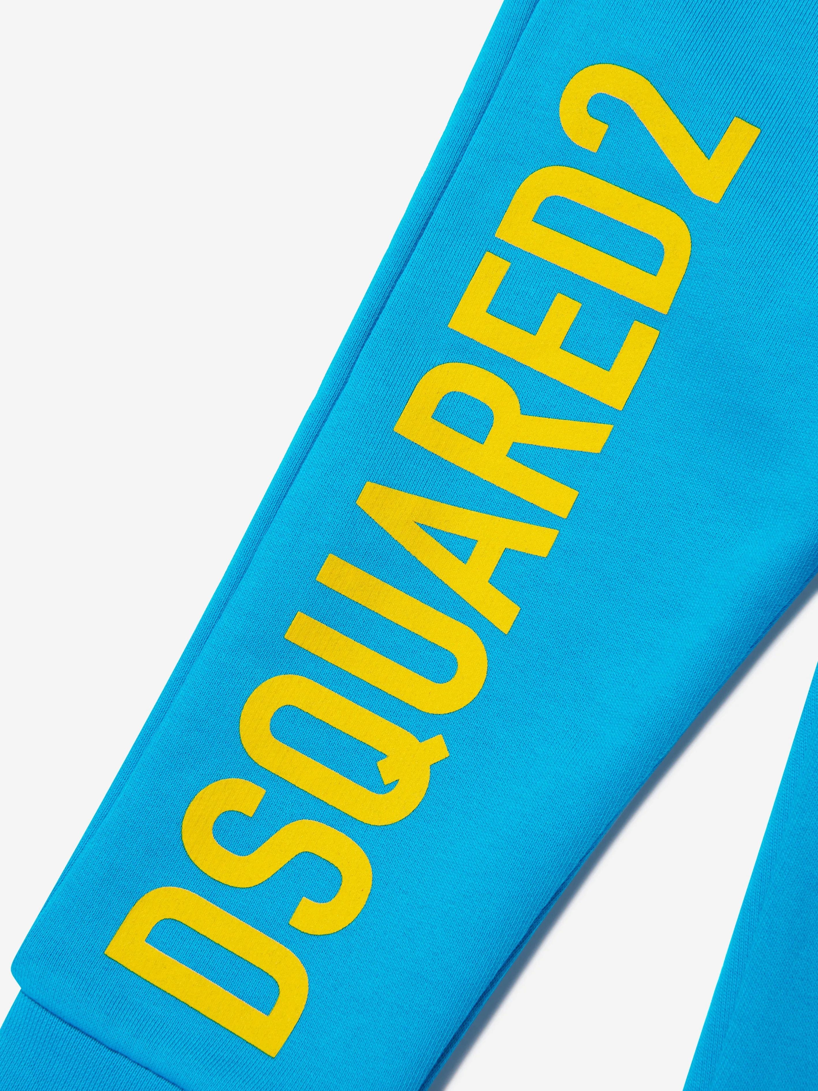 Dsquared2 Kids Logo Pants In Blue